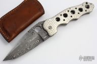Special Order Super Sized Folder - Damascus/ Ti