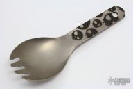 Titanium Spork with Mean T-Skull