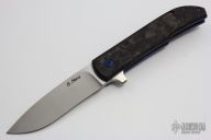 Frame Horn Flipper with Marbled Carbon Fiber