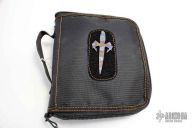 Flamed Titanium Flask Set w/ Two Matching Shot Glasses