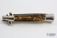 Damascus and Stag Swivel Bolster