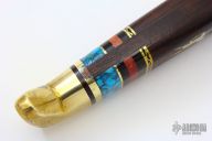 Buck Fixed Blade w/ Inlaid Turquoise