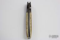 Damascus & Mammoth Ivory D/A Lockback #9934