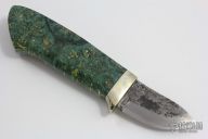 Mini Sheath Knife - Box Elder Burl Handle by Moriya
