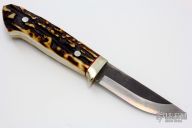 Sheath Knife - Stag Handle by Moriya