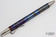 C375Ti Titanium Click Pen with Flamed Finish