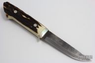 Sheath Knife - Stag Handle by Moriya