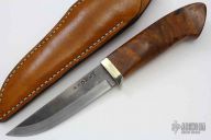 Sheath Knife - Wood Handle by Moriya