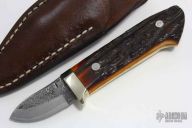 Mini Sheath Knife - Stag Handle by Moriya
