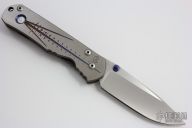 Lefty Large Sebenza - Unique Graphic and MOP