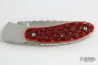 Red Jigged Bone Lockback