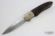 Hybrid Drop Point with Mokume Bolster