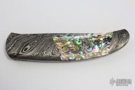 Damascus and Abalone Linerlock