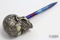Silver Skull Spike - GITD Eyes