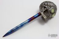 Silver Skull Spike - GITD Eyes