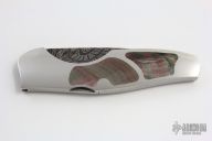 Damascus and Black Lip Lockback