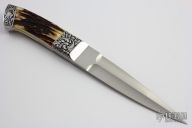 Dagger with Stag and Engraved Bolsters