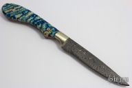 Mammoth and Damascus Fixed Blade