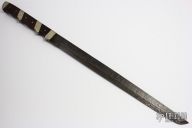 Large Damascus Fixed Blade