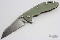 XM-18 3.5" Wharncliffe - Translucent Green G10/Bronze Ti