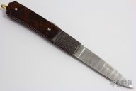 Damascus and Ironwood Lockback