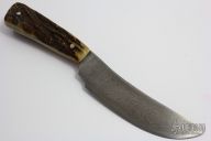 Damascus Green River Utility Knife
