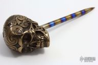 Heat Colored Ti Skull Spike