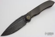 ANAX - Blued Ball Bearing Damascus and Bronzed Hardware