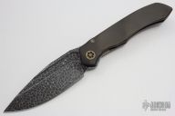 ANAX - Blued Ball Bearing Damascus and Bronzed Hardware