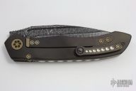ANAX - Blued Ball Bearing Damascus and Bronzed Hardware