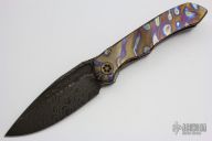 ANAX - C.N. Elmax Damascus and Flamed Titanium