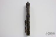 Raindrop Damascus and Flamed Titanium ANAX #007