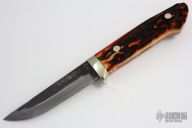 Sheath Knife - Stag Handle by Moriya