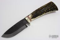 Sheath Knife - Stag Handle by Moriya