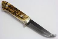 Sheath Knife - Mammoth Ivory Handle by Moriya