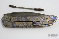 ANAX - C.N. Elmax Damascus and Flamed Titanium