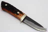 Sheath Knife - Stag Handle by Moriya