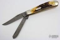 5207 Damascus Mini Trapper - Stag