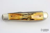 5207 Damascus Mini Trapper - Stag