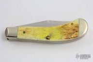 TB110 Saddlehorn - Burnt White Jigged Bone