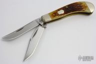 TB110 Saddlehorn - Antique Jigged Bone