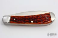 TB2013 Wharncliffe Trapper Yearly Knife in Chesnut Bone