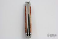 TB2013 Wharncliffe Trapper Yearly Knife in Chesnut Bone