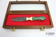 Damascus Dagger in Presentation Case