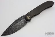 ANAX - Blued Ball Bearing Damascus and Bronzed Hardware