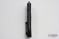 ANAX - Blued Ball Bearing Damascus and Bronzed Hardware