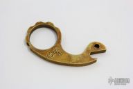 Brass Snail with Salty Dog Finish and GSD Leather