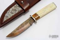 Clip Point Damascus Hunter