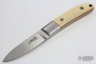 Fixed Blade with Ivory and Abalone