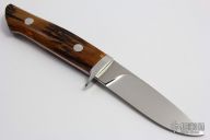 Drop Point Hunter with Stag